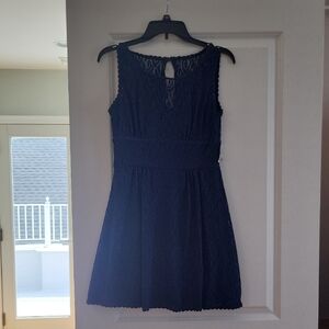 B Darlin Navy Lace Mini Dress